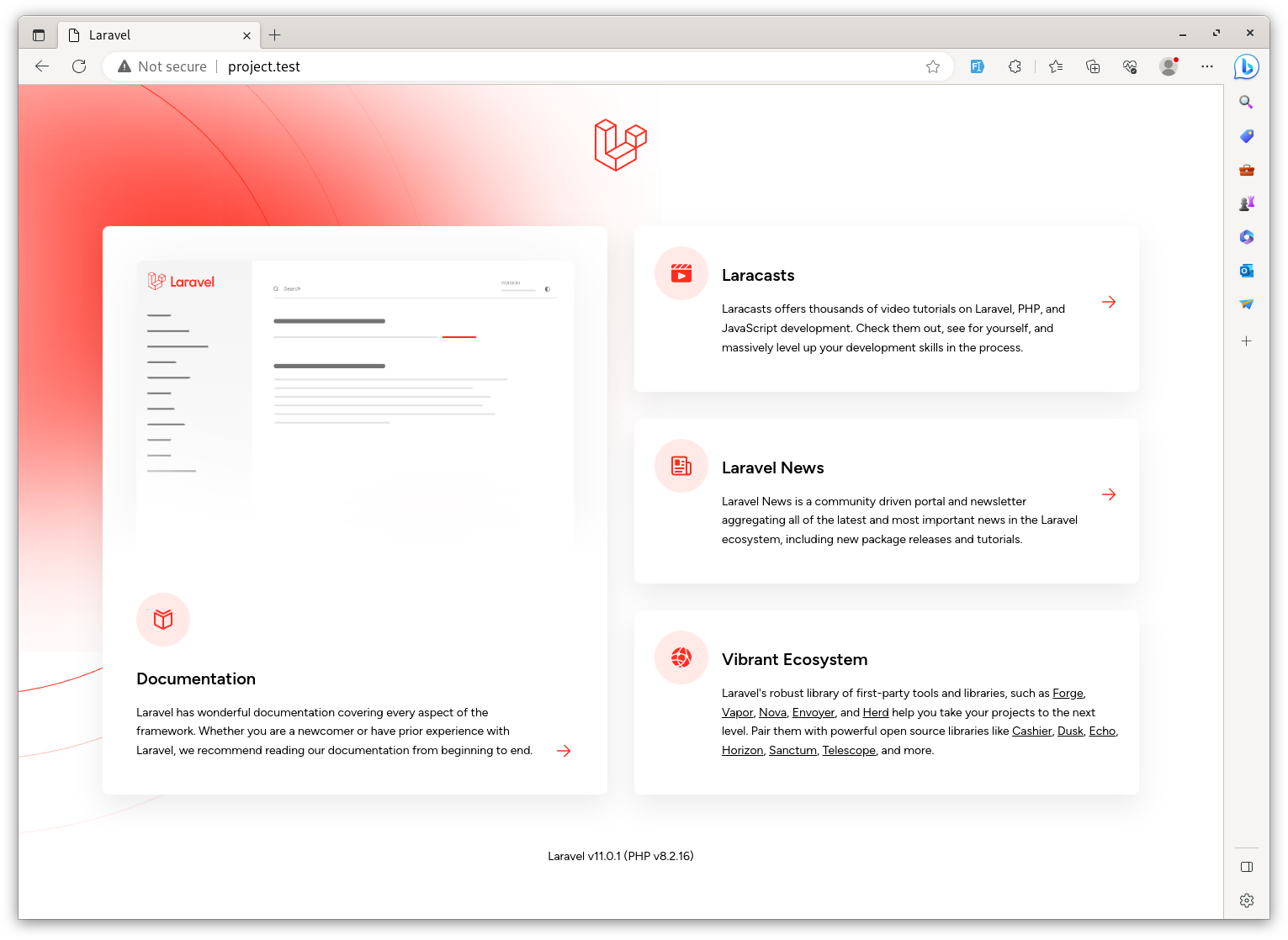 Laravel Welcome